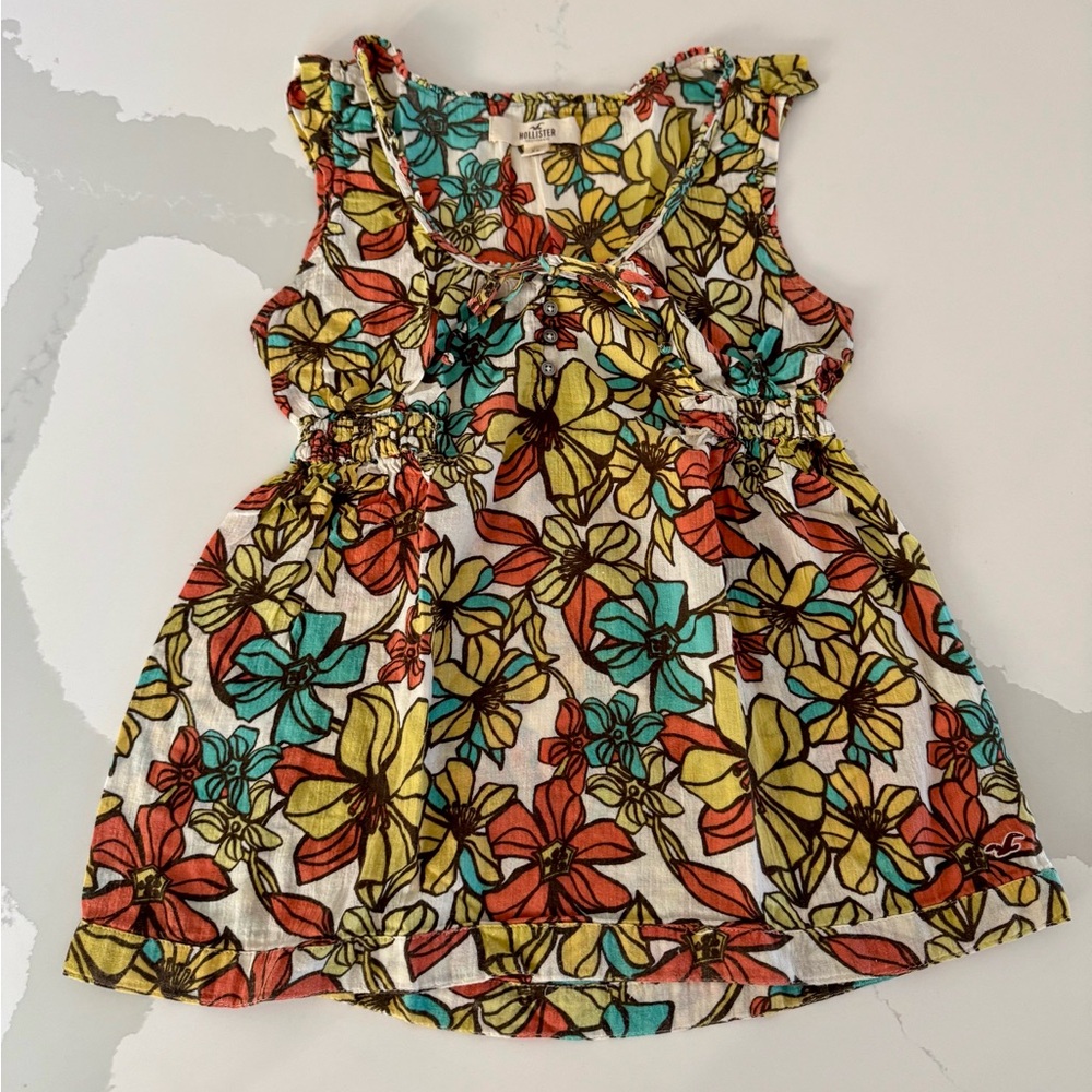 Vintage HOLLISTER Babydoll Smock Top Size XS